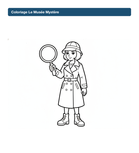 Coloriage Le Musée Mystère