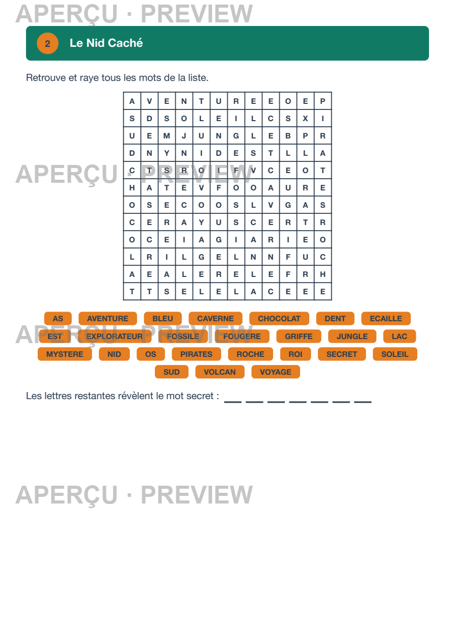 Aperçu page