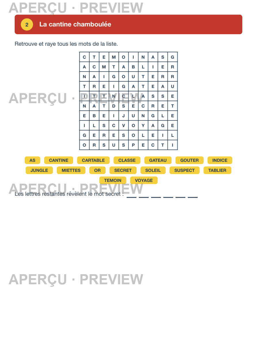 Aperçu page
