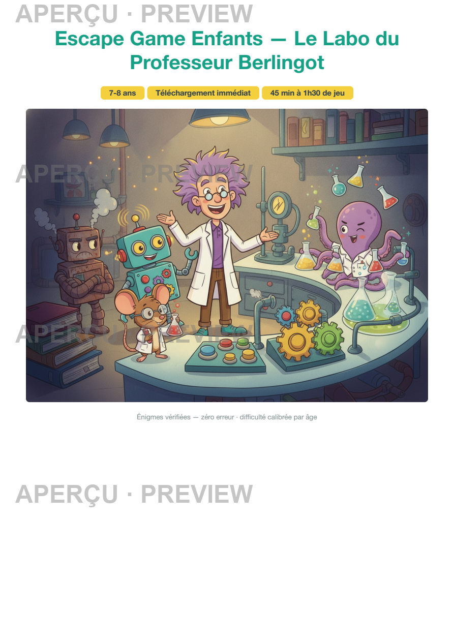 Aperçu page