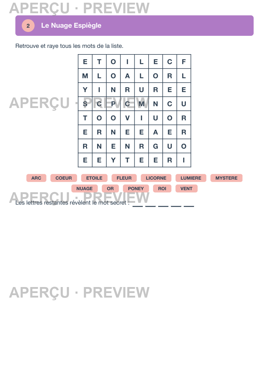 Aperçu page