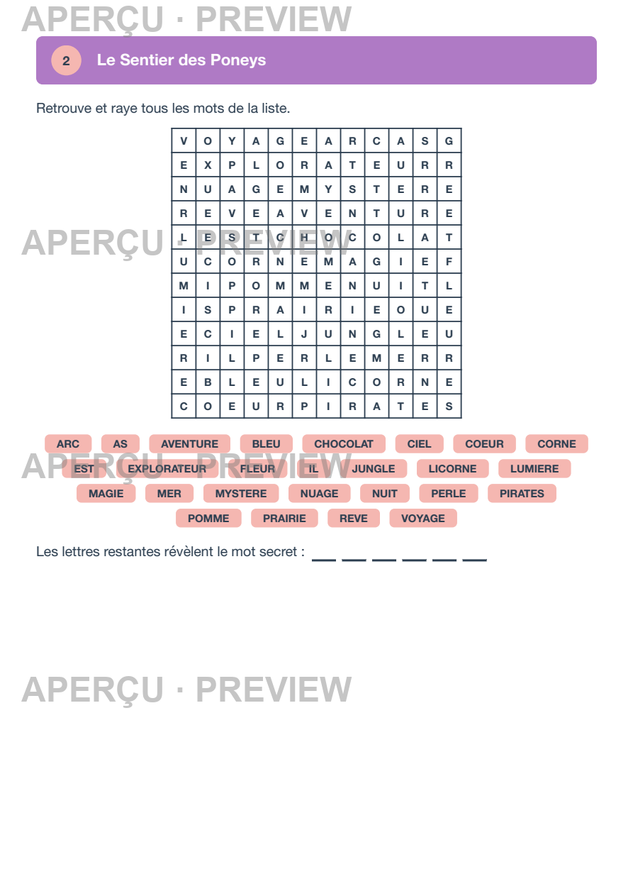 Aperçu page