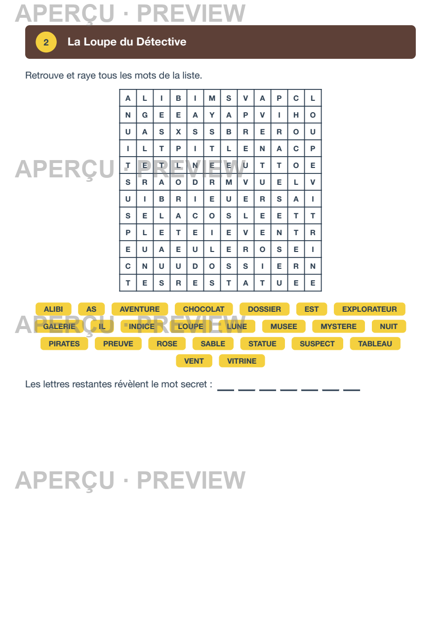 Aperçu page